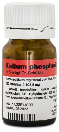 Nr. 5 Kalium Phos. D6 200 tabletter