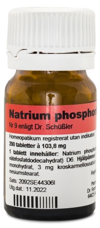 Nr. 9 Natrium Phos. D6 200 tabletter