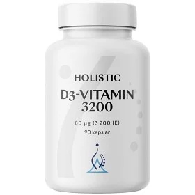 Holistic D3-vitamin 3200, 90 kapslar