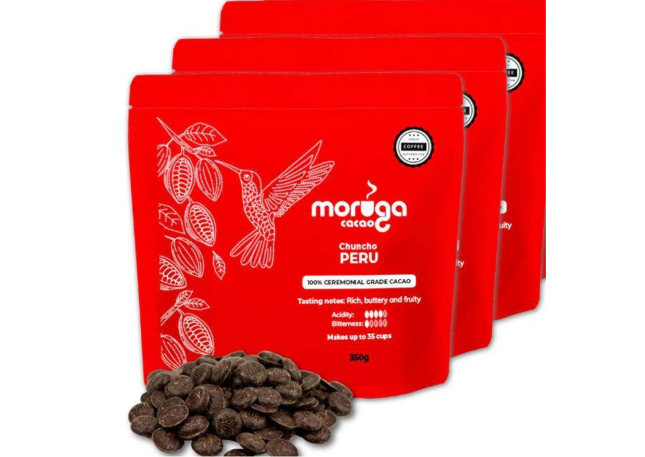 Moruga 100% Ceremoniell Cacao 350g 3-PACK