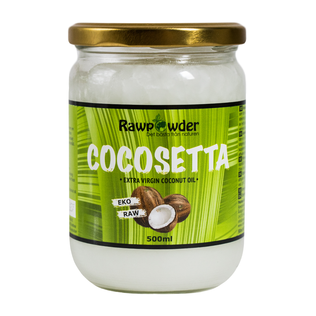 Rawpowder Cocosetta Kokosolja Extra Virgin 500ml Eko Raw