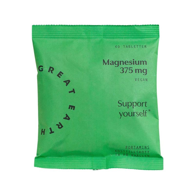 Great Earth Magnesium 375mg 60 tabletter refill