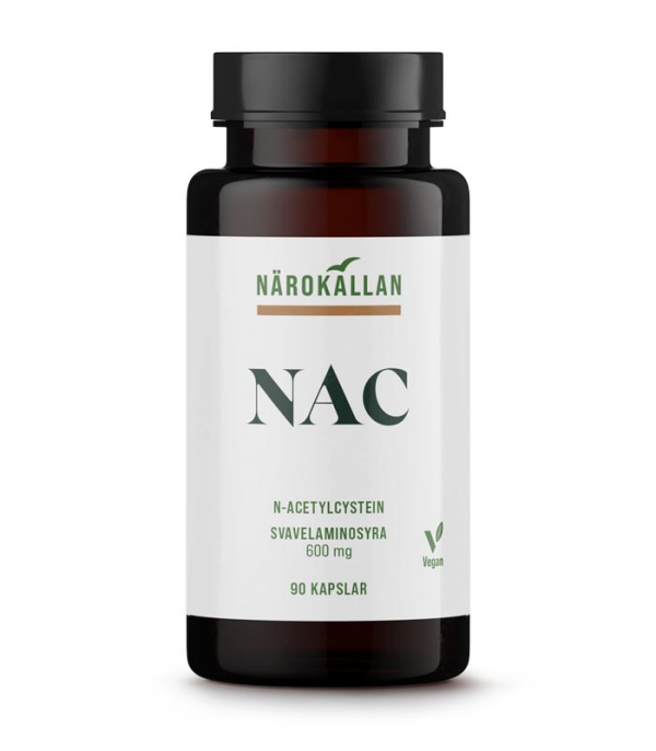 Närokällan NAC 600 mg N-Acetylcystein 90 kapslar