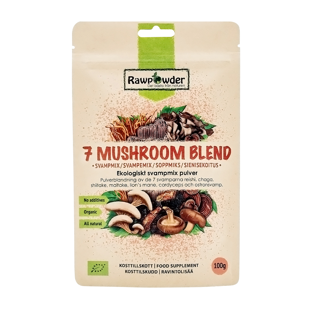 Rawpowder 7 Mushroom Blend 100g EKO