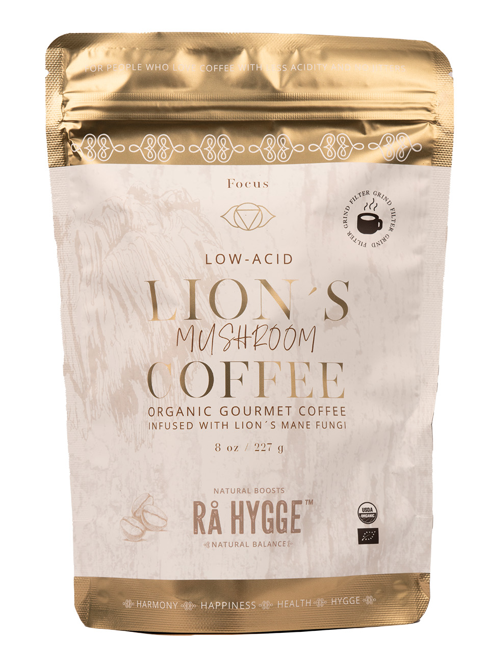 Rå Hygge Kaffe Lions Mane Focus 227g