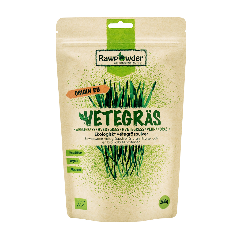 Rawpowder Wheatgrass powder Organic 200 g