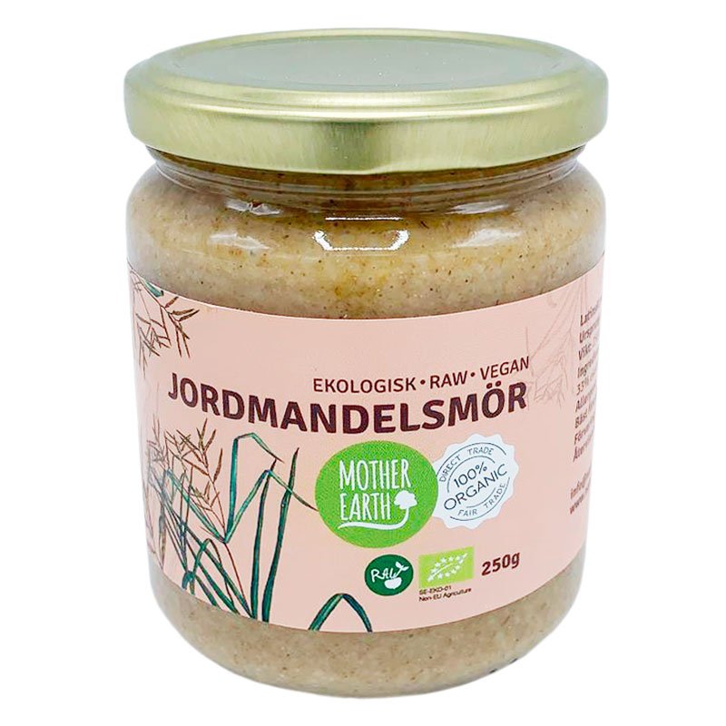 Mother Earth Jordmandelsmör Premium RAW&EKO 250g