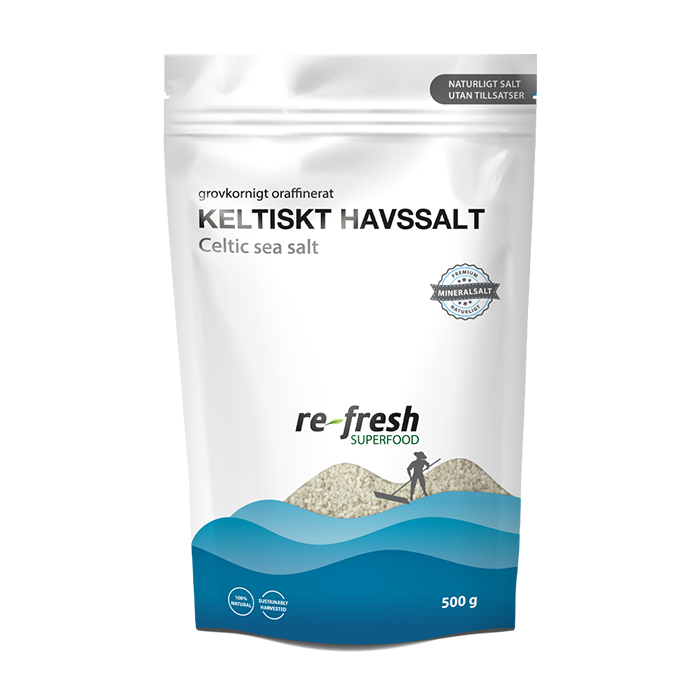 Keltiskt Havssalt Grovt 500g Re-Fresh Superfood