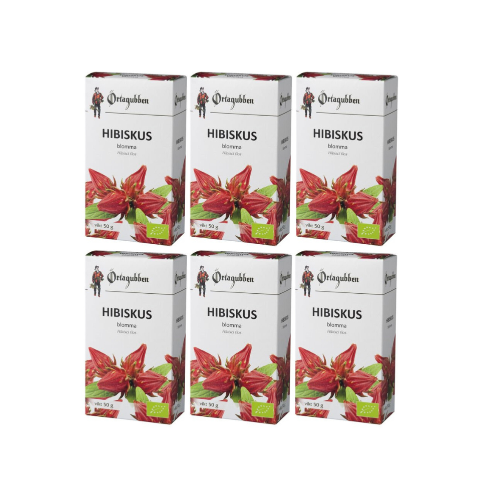 6-PACK Örtagubben Hibiskus blomma EKO 50 g