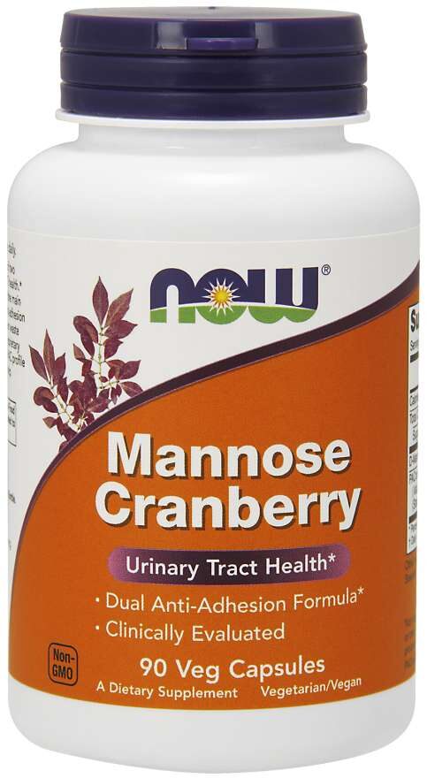 NOW Mannose Cranberry 90 kapslar