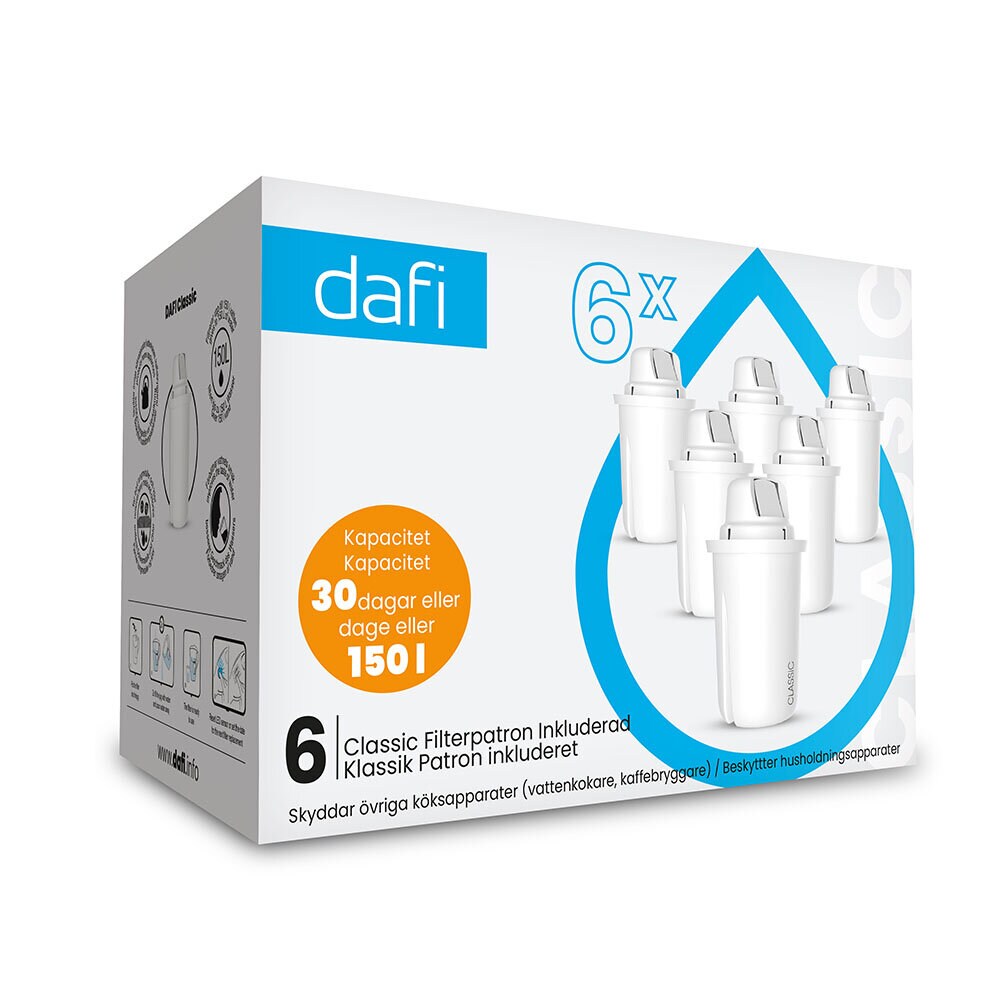 Dafi Filterpatroner standard 6-PACK