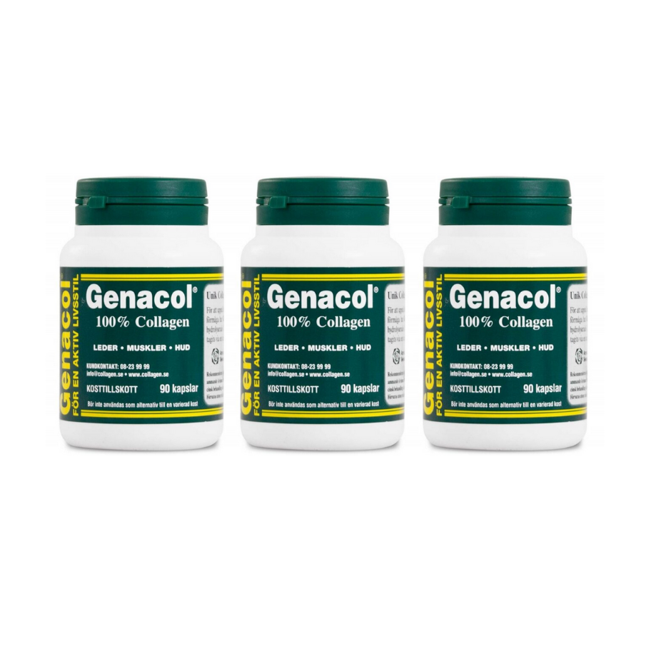 3-PACK Genacol 90 kapslar 100% Collagen