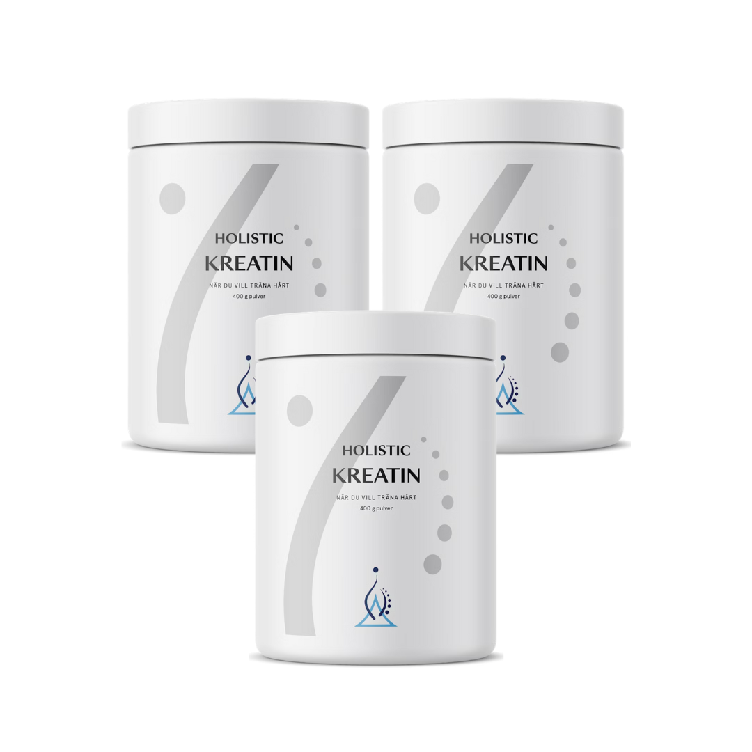 3-PACK Holistic Kreatin 400g
