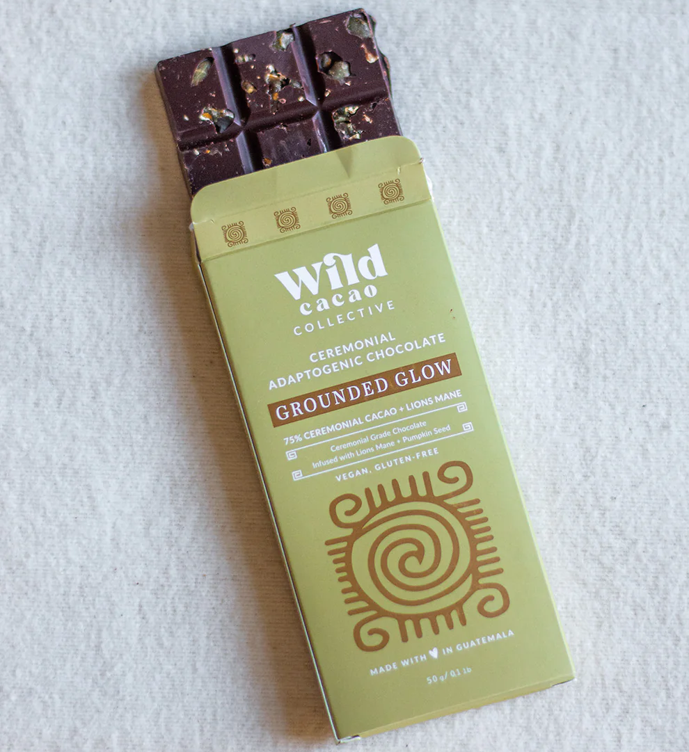 Grounded Glow Adaptogenic Ceremonial Chocolate Bar 50 g