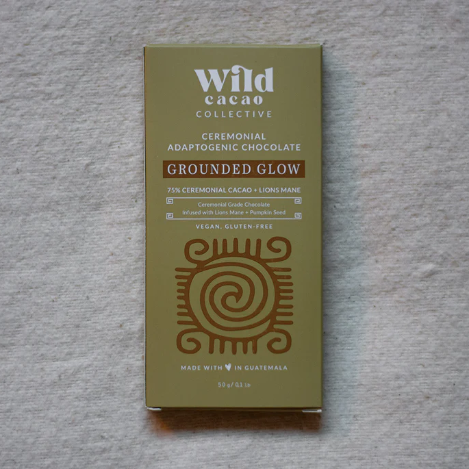 Grounded Glow Adaptogenic Ceremonial Chocolate Bar 50 g