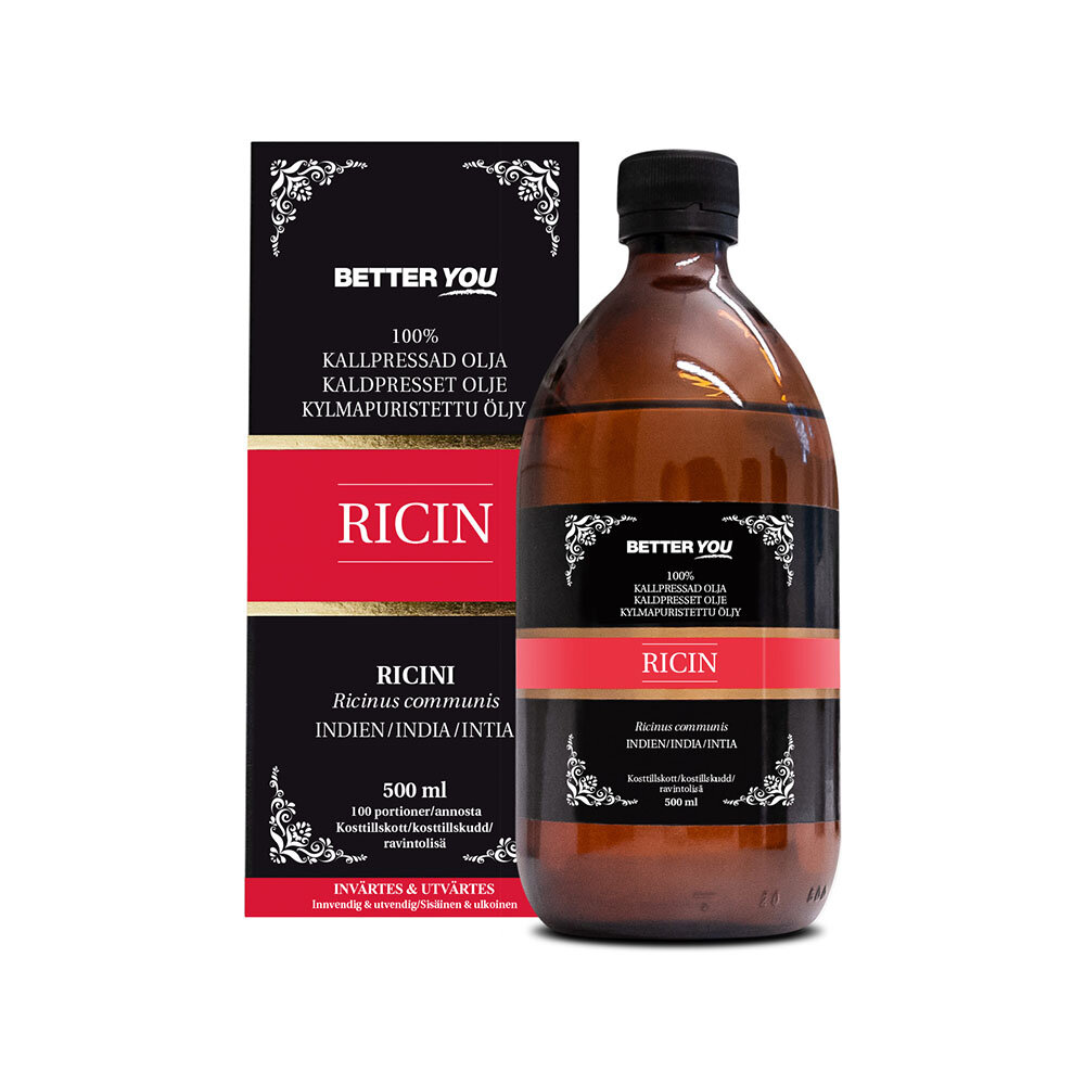 Ricinolja - Castor oil 500 ml kallpressad Better You