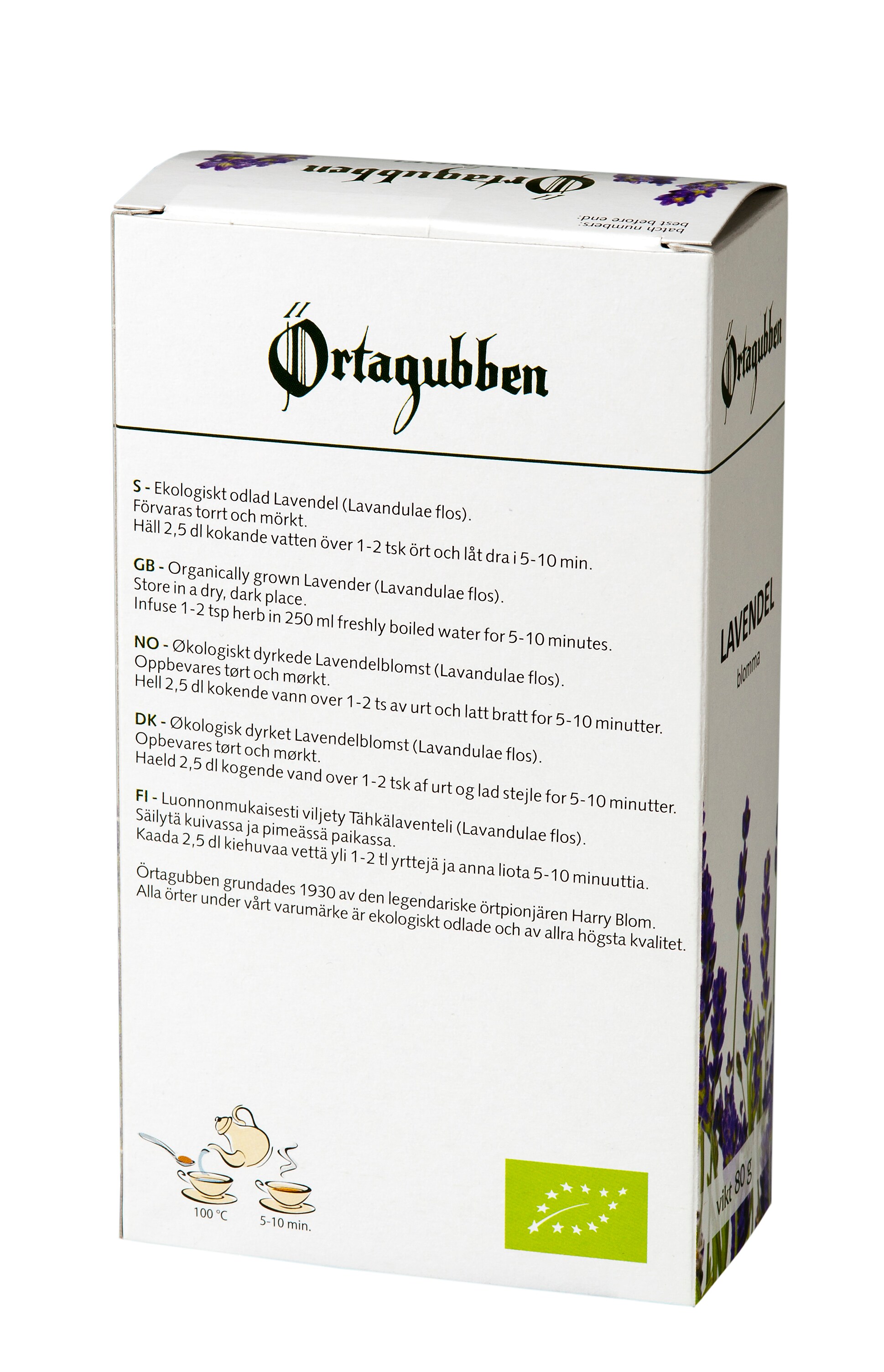 Örtagubben Lavendel blomma EKO 80g