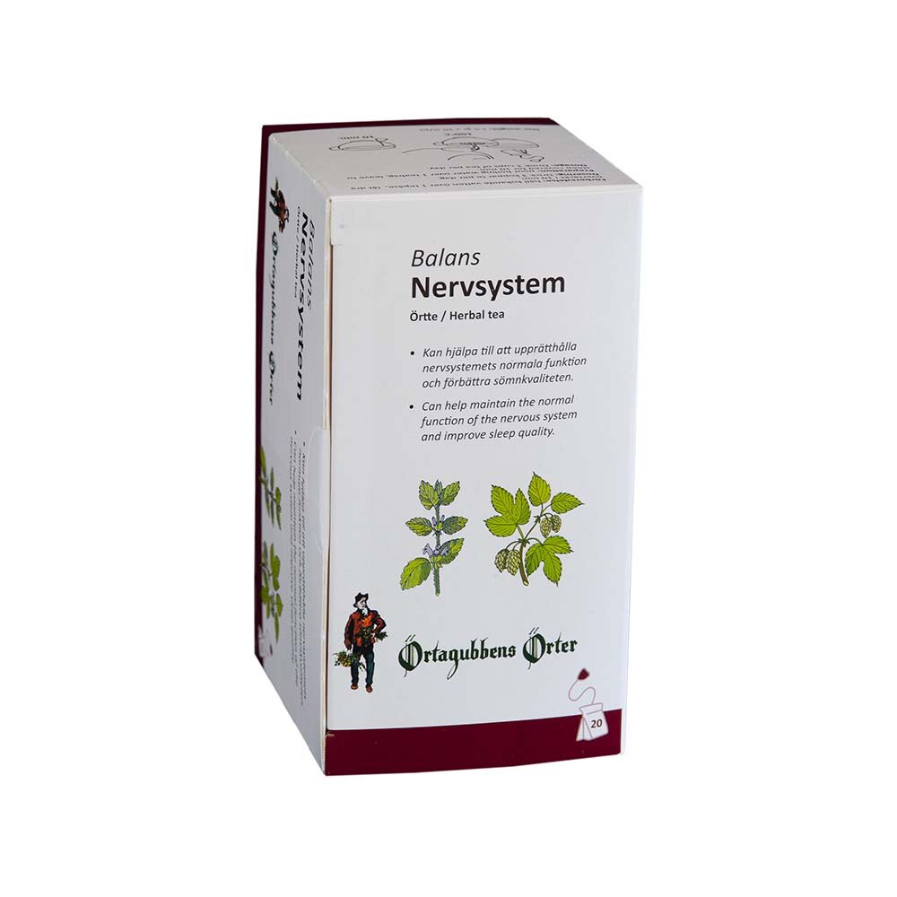 Balans Nervsystem 20 Tepåsar Örtagubbens Örter