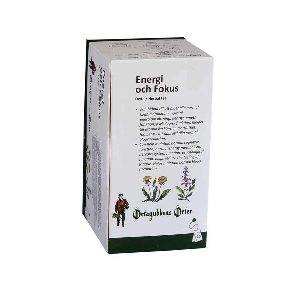 Energi och Fokus 20 Tepåsar Örtagubbens Örter