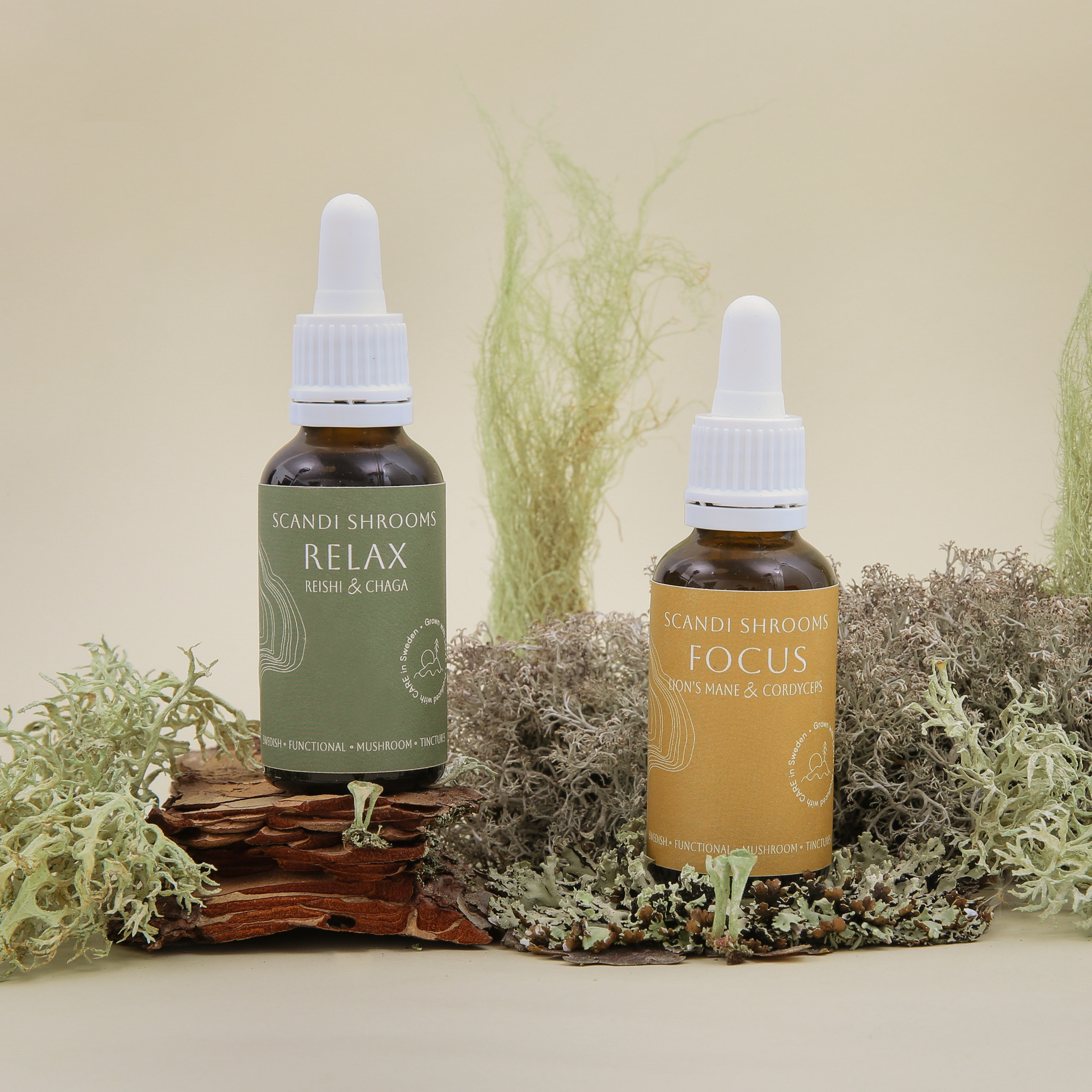 Scandi Shrooms Christmas bundle Focus + Relax kit