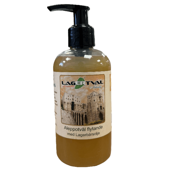 Aleppotvål flytande med lagerbärsolja 250ml