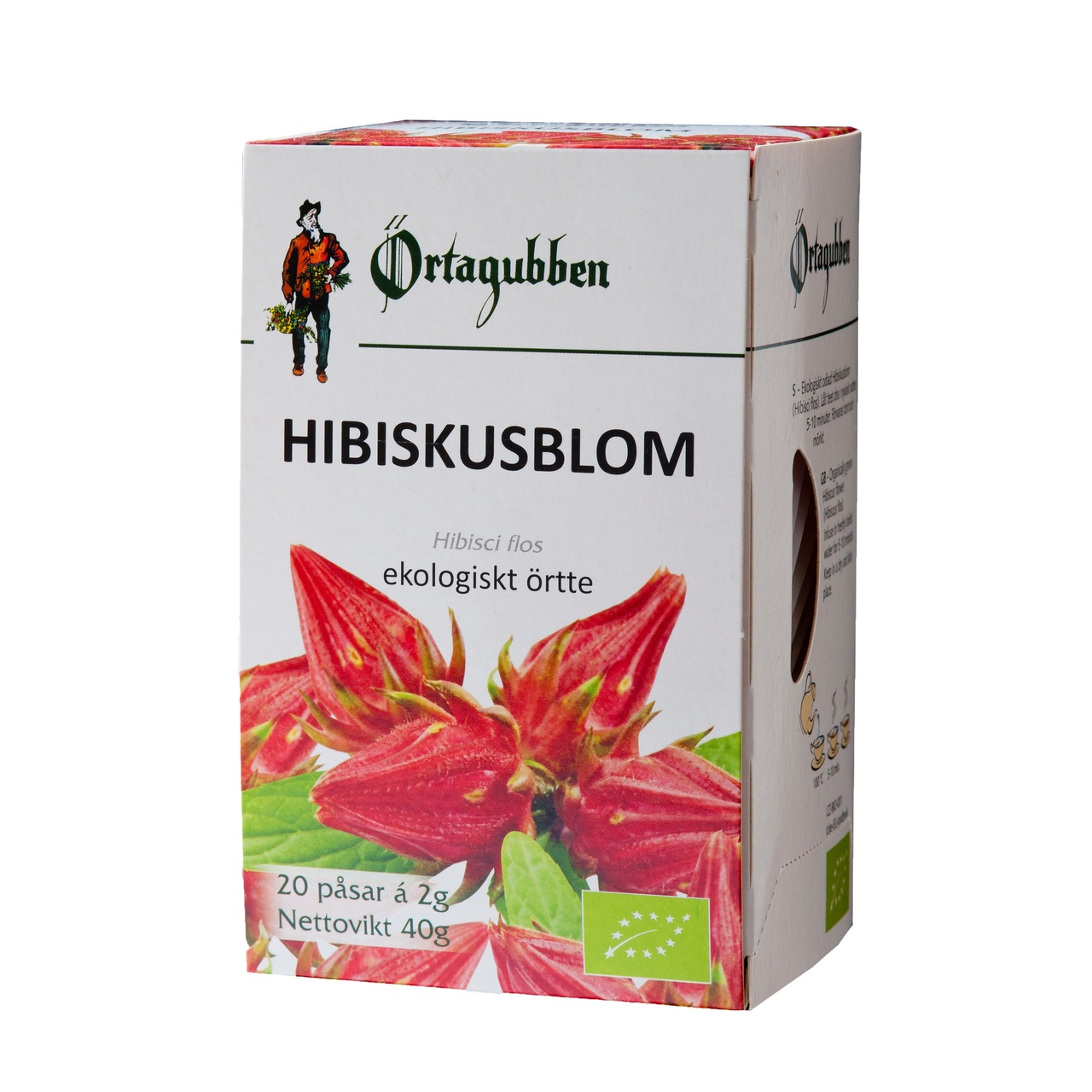 Örtagubben Hibiskus blomma Eko 20 påsar