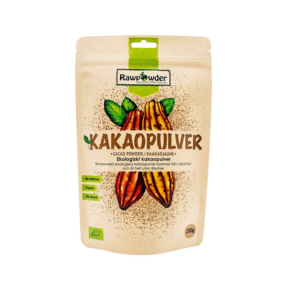 Rawpowder Kakaopulver Rå Eko 250 g