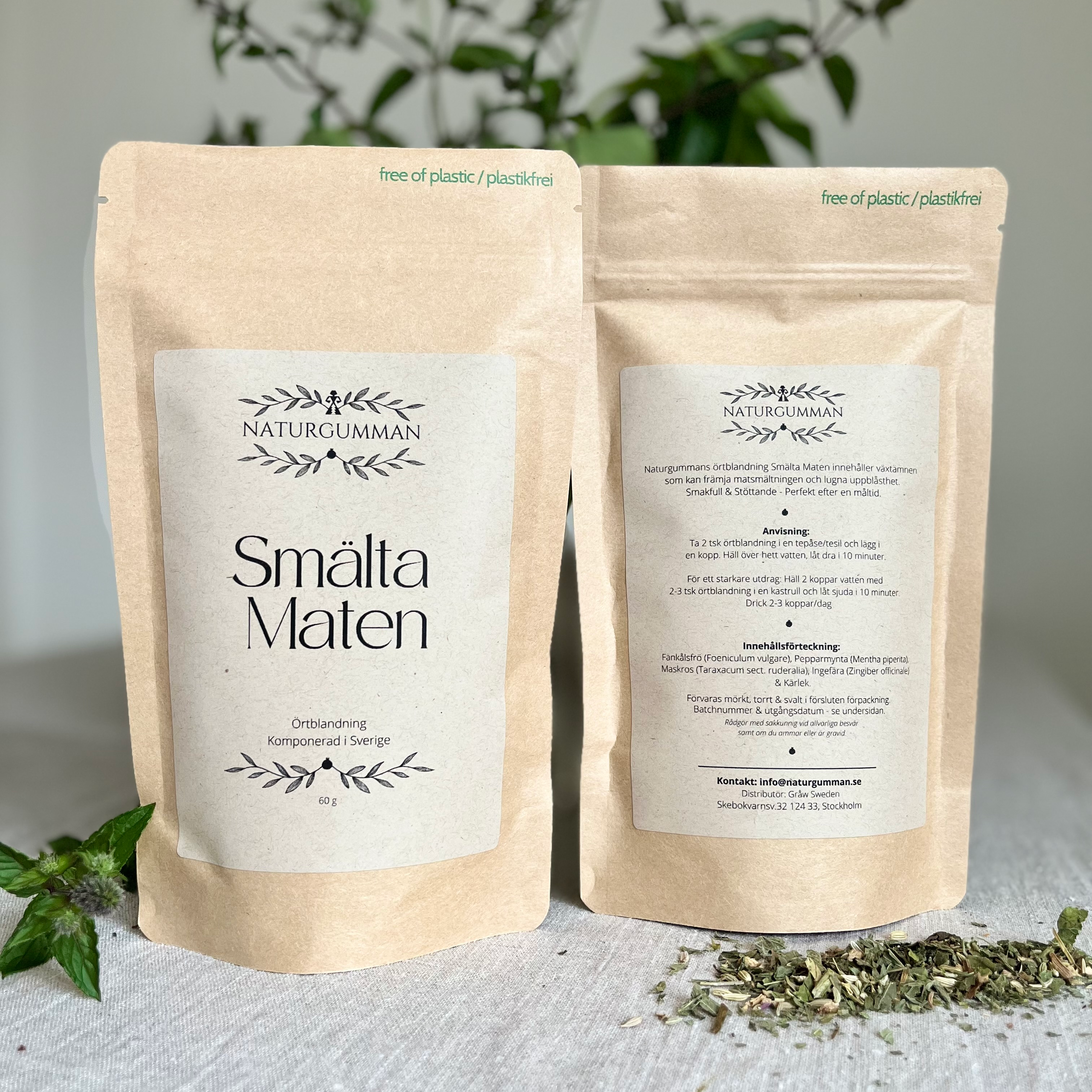 Naturgumman - Smälta Maten Örtblandning 60g