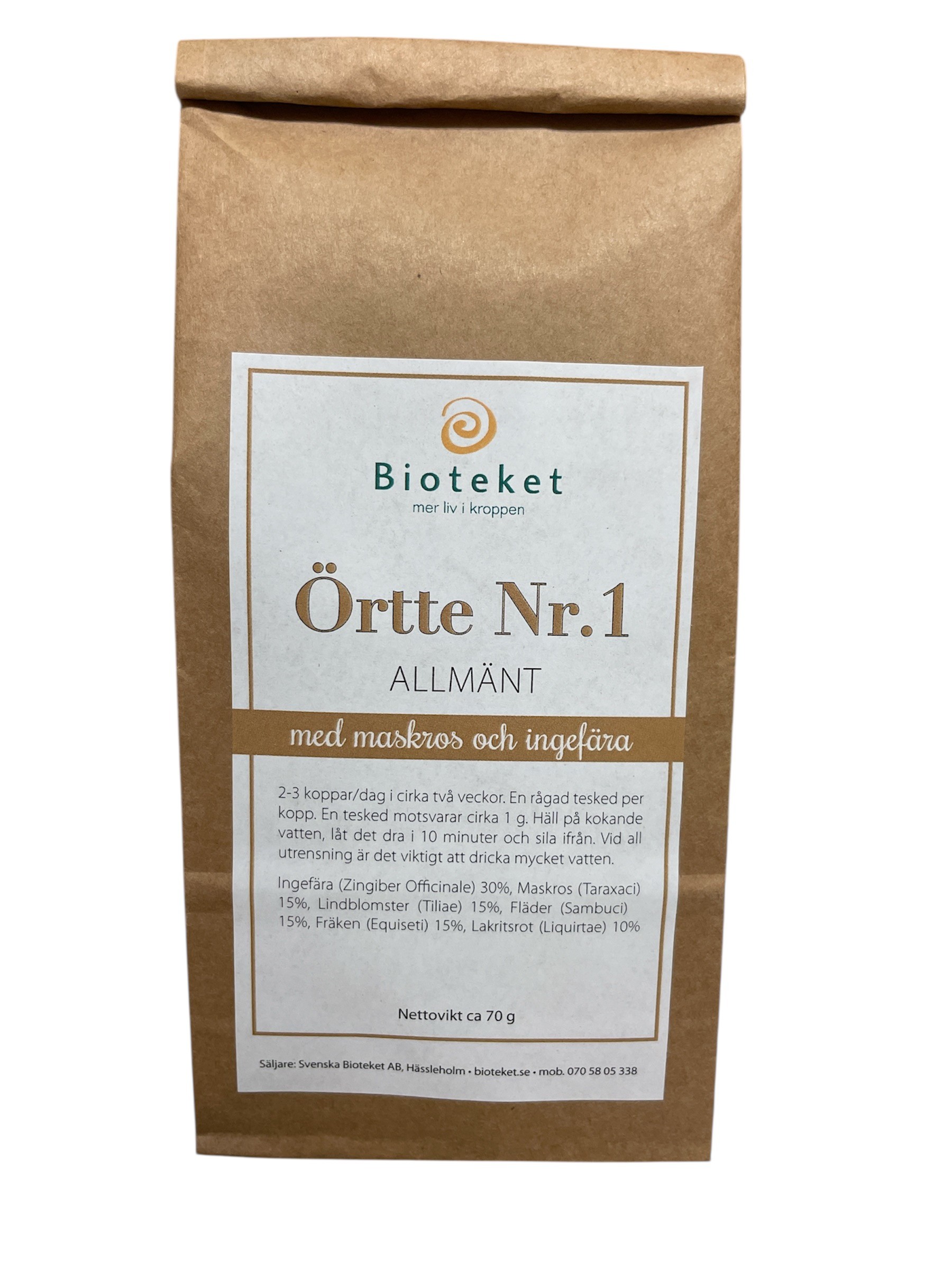 Bioteket Örtte nr 1 Allmänt