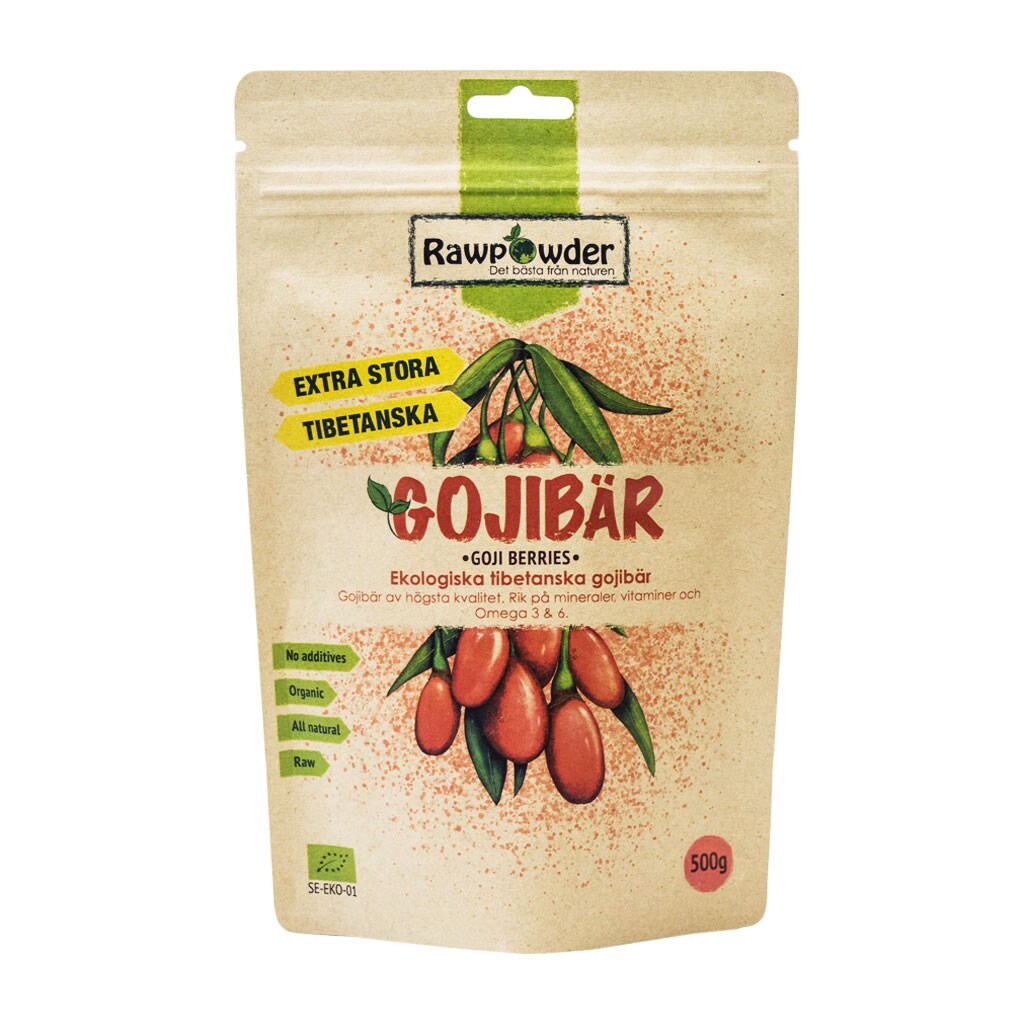 Rawpowder Gojibär Tibetanska Eko 500 g