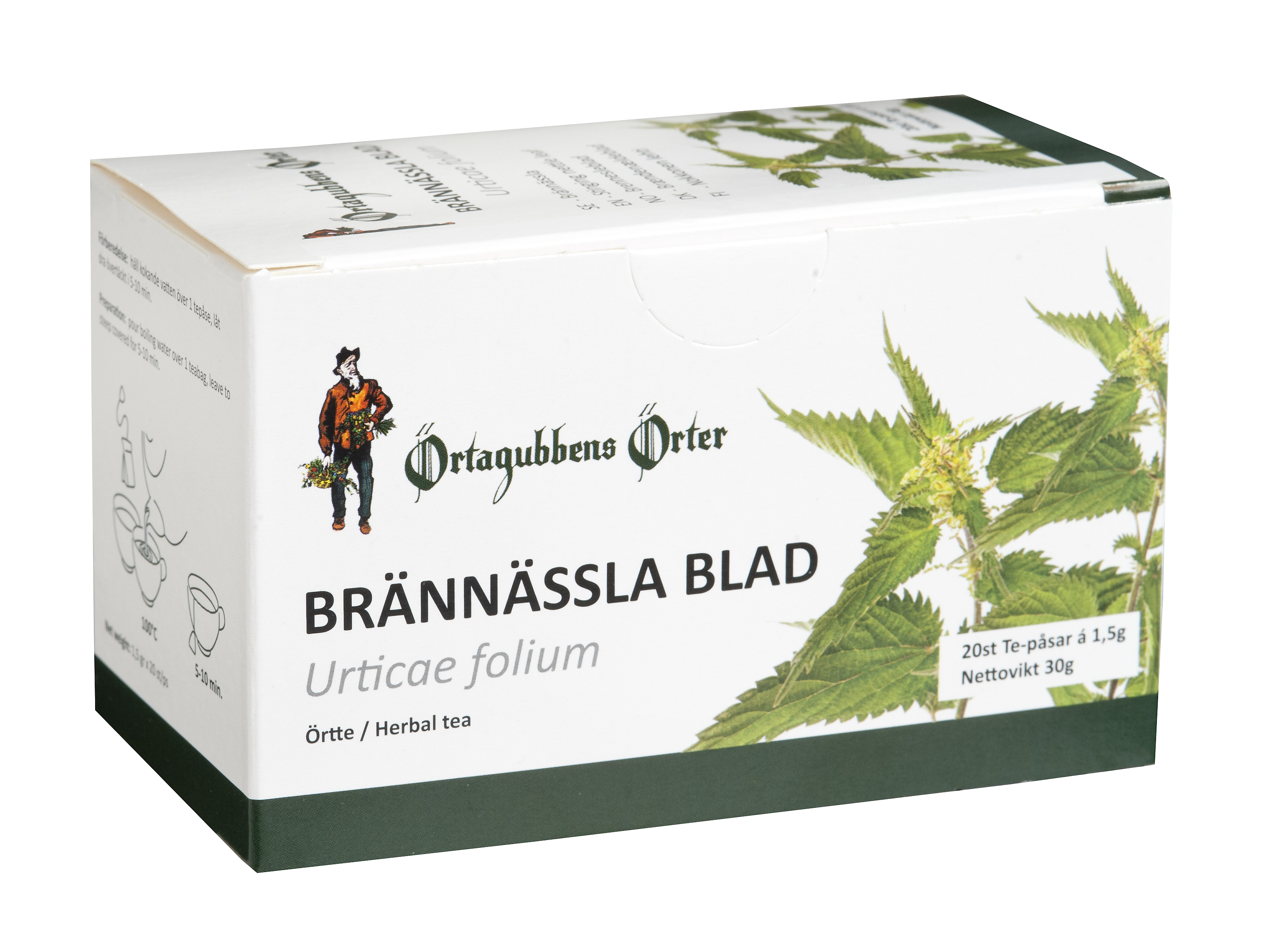 Örtagubben Brännässla Blad 20 påsar