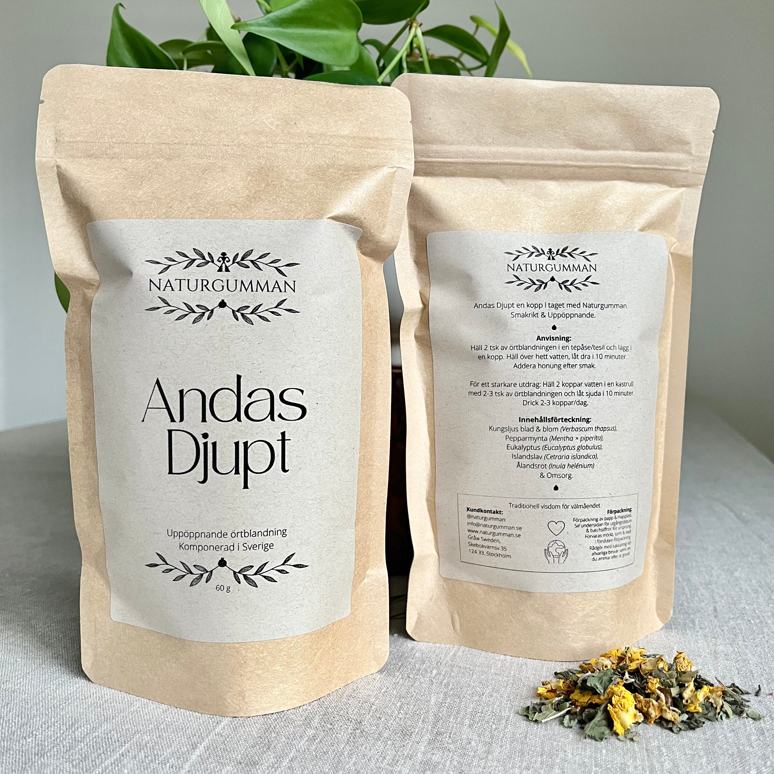Naturgumman - Andas Djupt Örtblandning 60g
