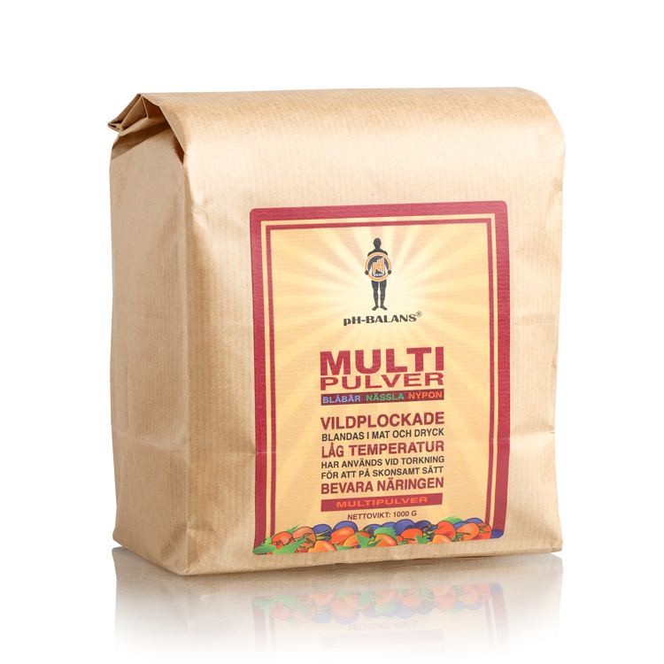 pH-Balans Multipulver 1 kg Nypon Nässla & Blåbär