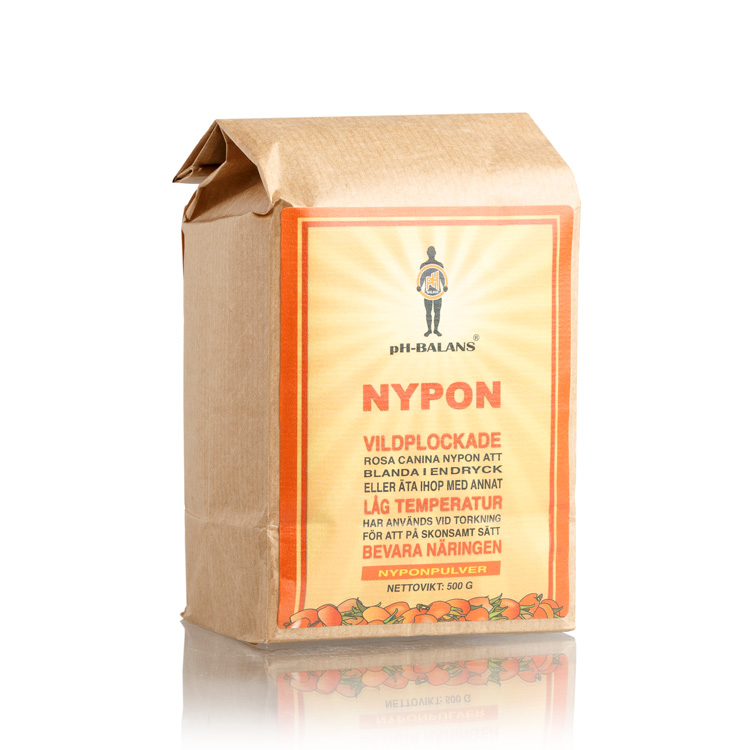 pH-Balans Nyponpulver Vildplockat 500 g