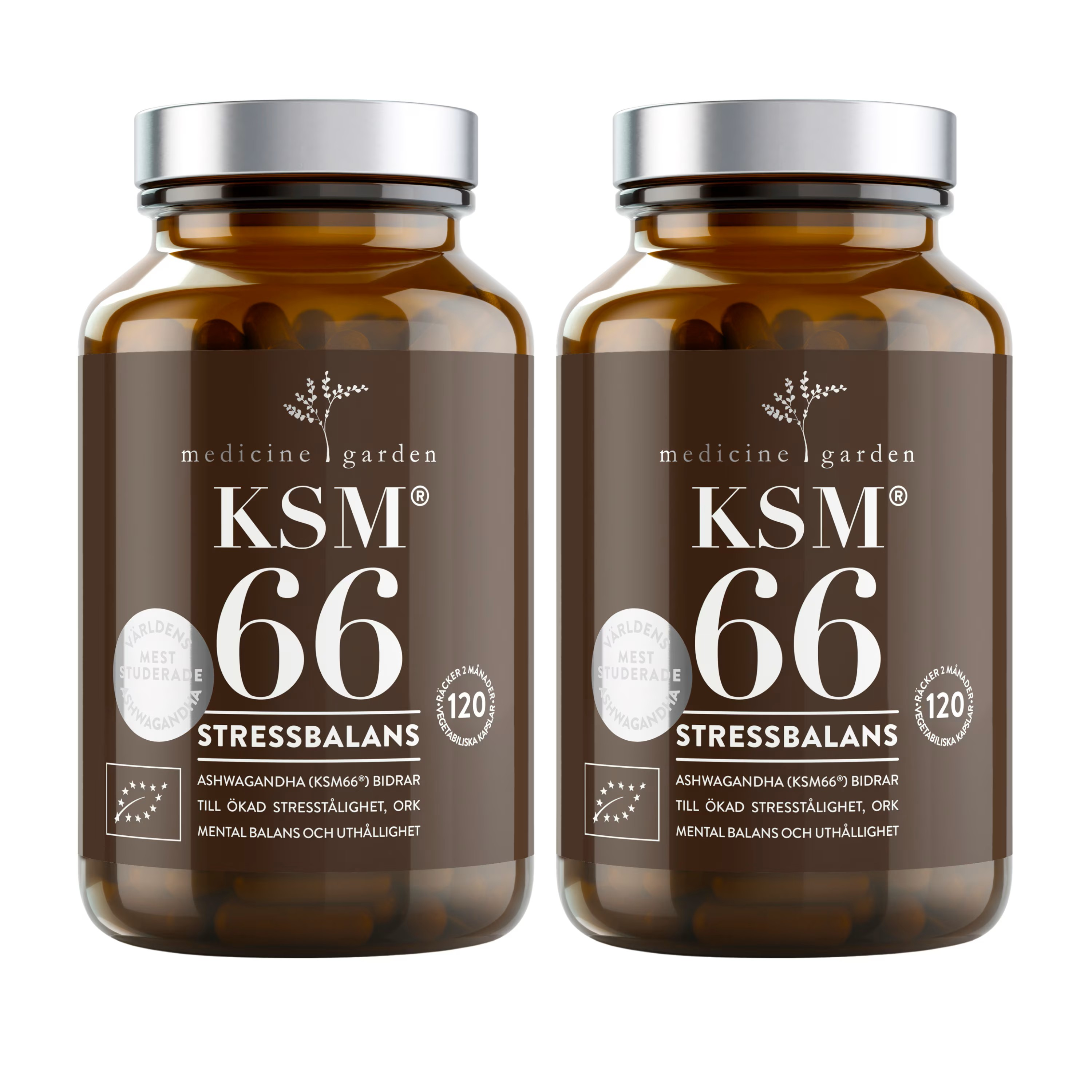 KSM66 Ashwagandha Eko 120 kaps 2-PACK