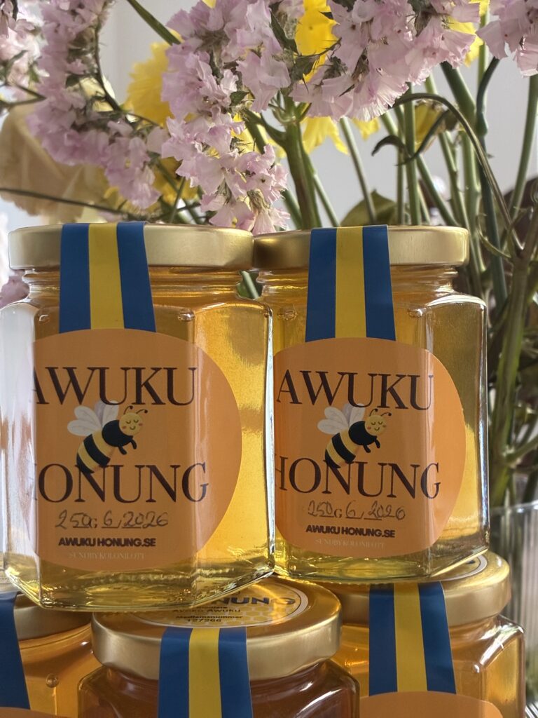 AwukuHonung - rå honung m.Vaxkaka, 250g