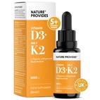D3 & K2 3000iu i svartkumminolja 30 ml Nature Provides