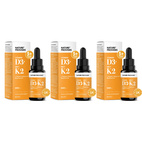 3-PACK D3 & K2 3000iu i svartkumminolja 30 ml Nature Provides