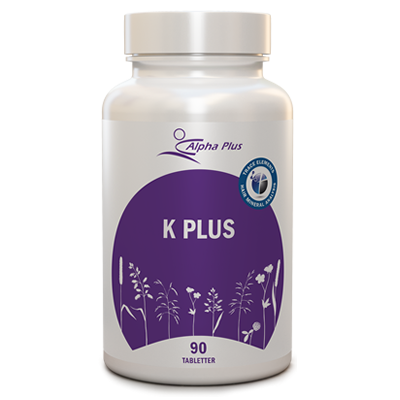 Alpha Plus K Plus 90 tabl - Kalium med A-vitamin och Niacin
