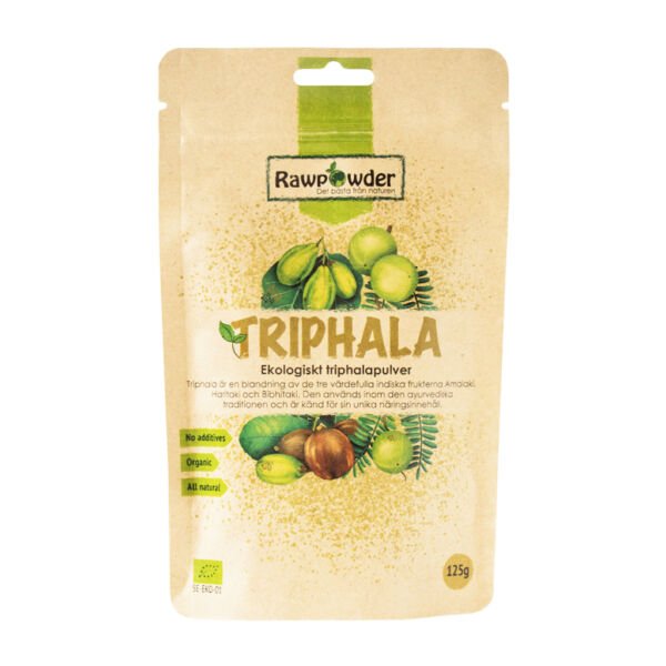 Rawpowder Triphala Eko 125 g Amalaki Haritaki & Bibhitaki
