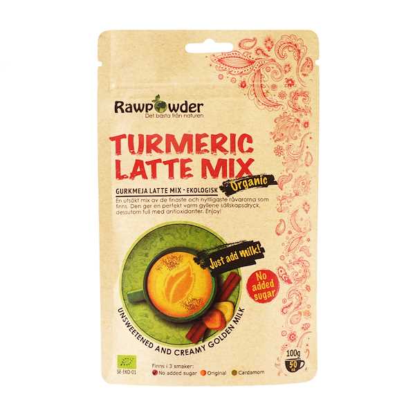 Rawpowder Turmeric Latte Mix Eko 100 g - Guldmjölk