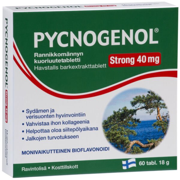 Pycnogenol Strong Havstalls Barkextrakt 40 mg 60 tabletter